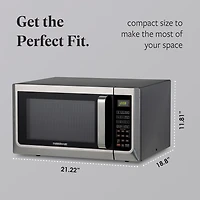 Farberware FMG13SS 1.3 Microwave Oven w LED Light/SENSOR 1100 Watts