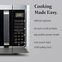 Farberware FMG13SS 1.3 Microwave Oven w LED Light/SENSOR 1100 Watts