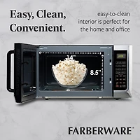 Farberware FMG13SS 1.3 Microwave Oven w LED Light/SENSOR 1100 Watts