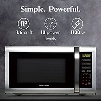 Farberware FMG16SS 1.6 Microwave Oven, Brushed Stainless Steel