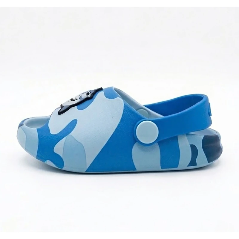 Ground Up Shark Camo Toddler Boys Round Clogs