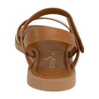 Italian Girls Pomeline Little & Big Kid Adjustable Strap Flat Sandals