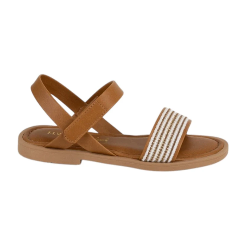 Italian Girls Pomeline Little & Big Kid Adjustable Strap Flat Sandals