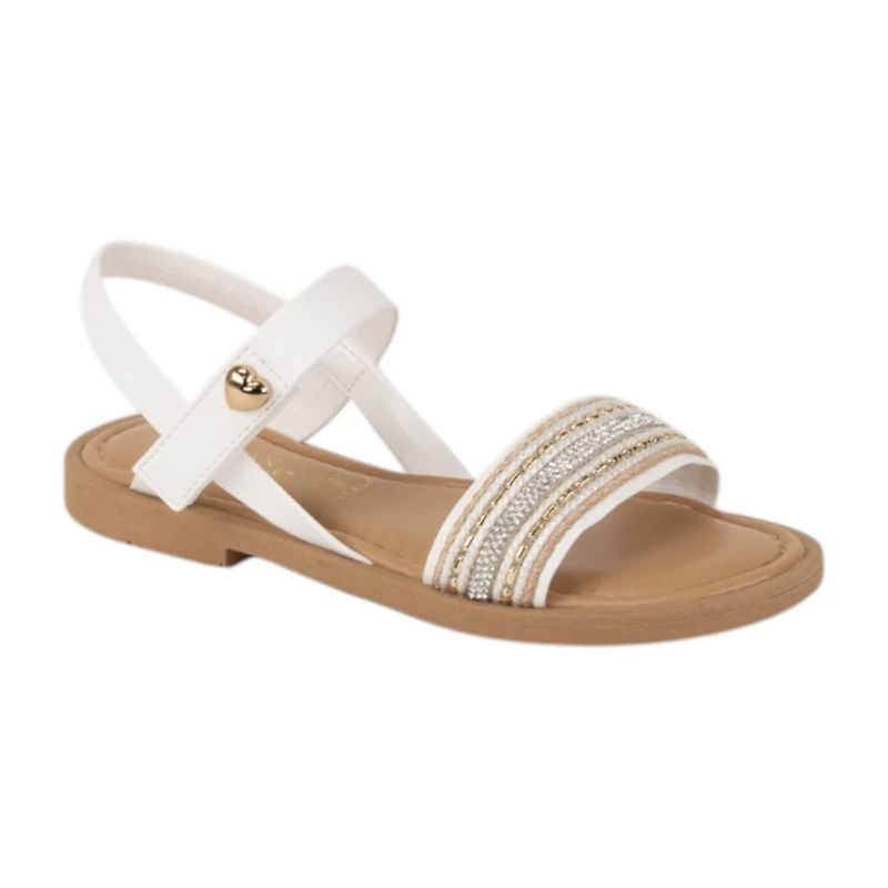 Italian Girls Lucine Little & Big Kid Adjustable Strap Flat Sandals