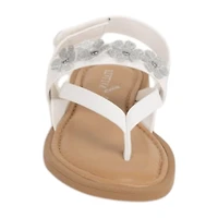 Italian Girls Kinvara Little & Big Kid Adjustable Strap Flat Sandals