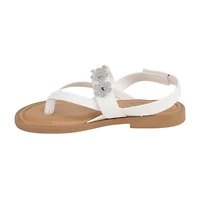 Italian Girls Kinvara Little & Big Kid Adjustable Strap Flat Sandals
