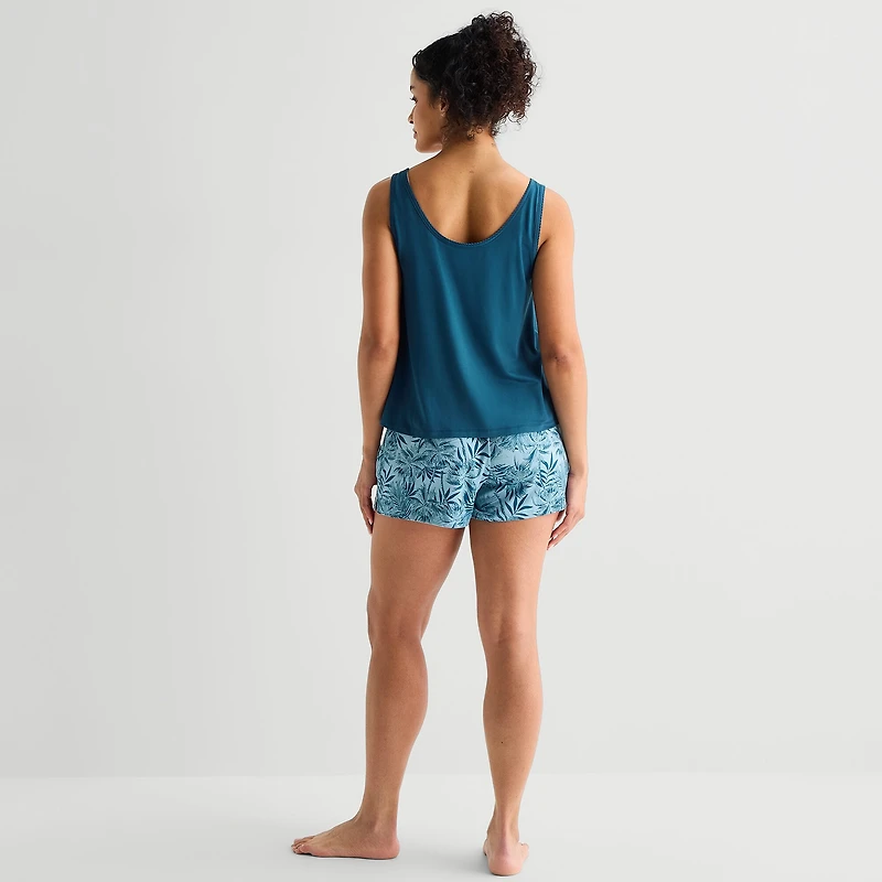 Ambrielle Womens Sleeveless 2-pc. Pajama Set