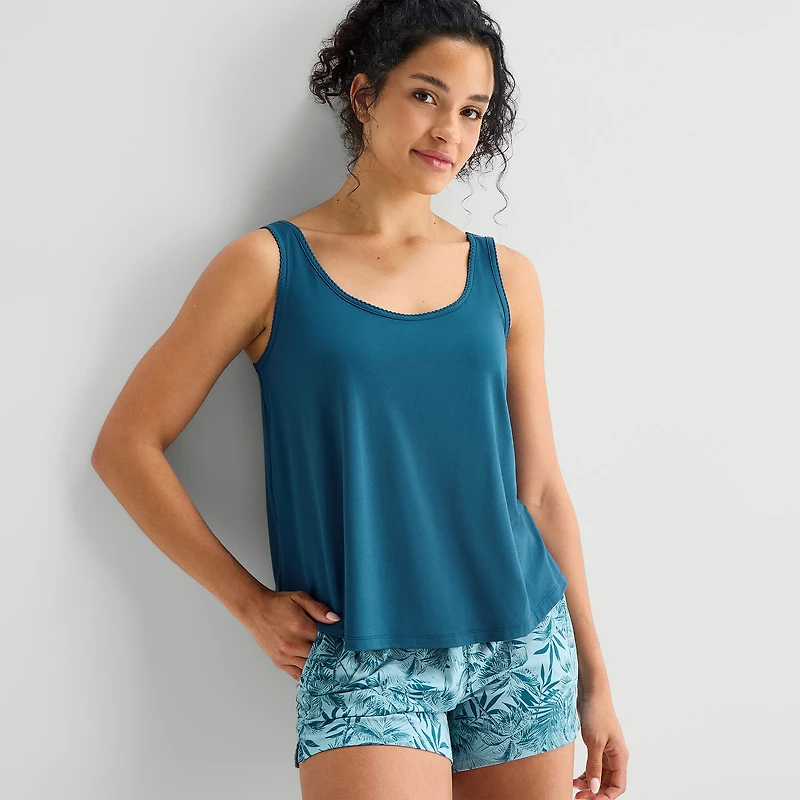 Ambrielle Womens Sleeveless 2-pc. Pajama Set