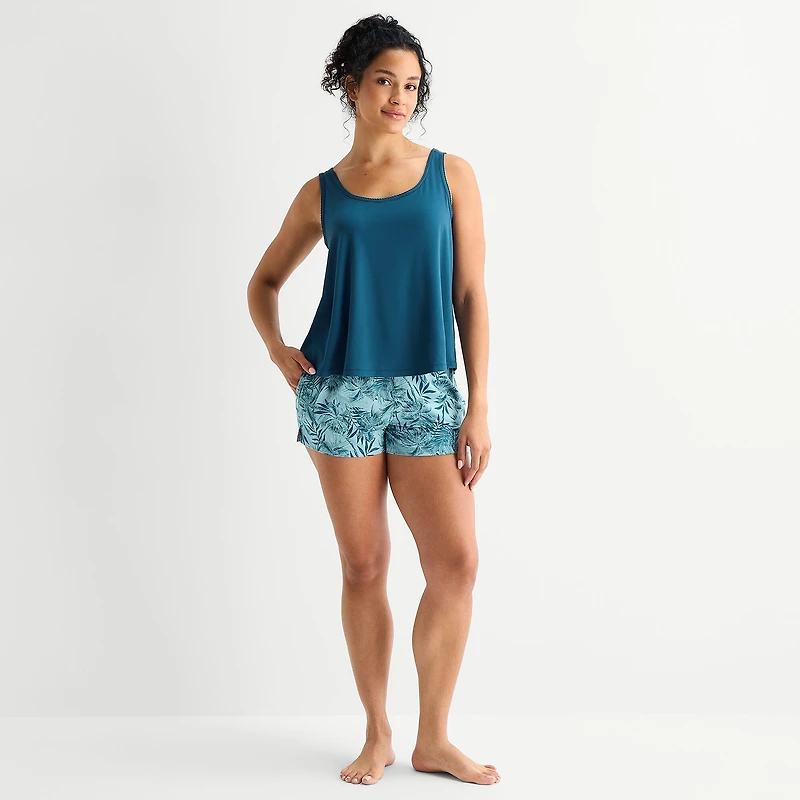 Ambrielle Womens Sleeveless 2-pc. Pajama Set
