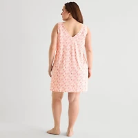 Ambrielle Womens Sleeveless V Neck Nightshirt