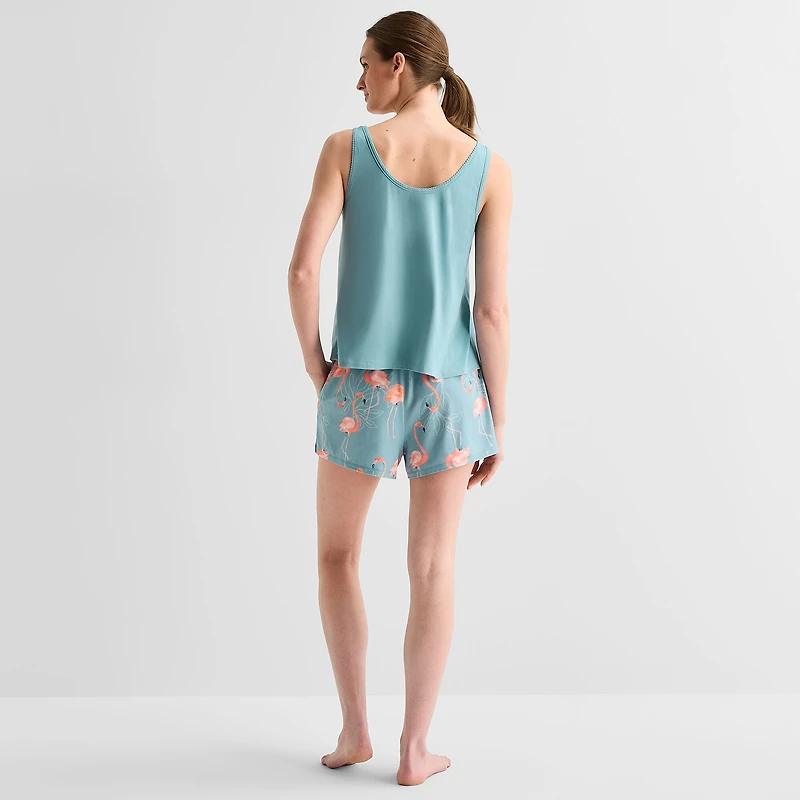Ambrielle Womens Sleeveless 2-pc. Pajama Set