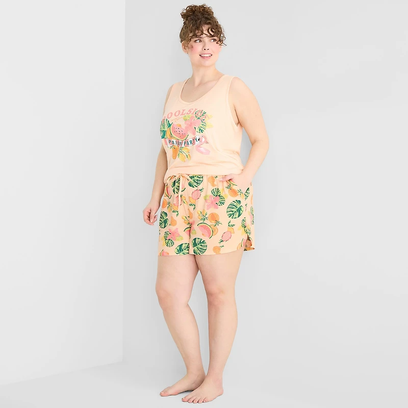Sleep Chic Womens Plus Pajama Shorts