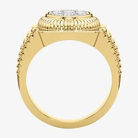 G-H / Si2) Mens / CT. T.W. Lab Grown White Diamond 14K Gold Over Silver Fashion Ring