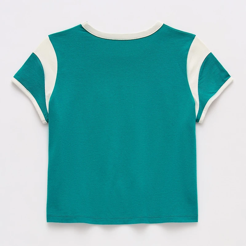 Thereabouts Little & Big Kid Girls Crew Neck Short Sleeve Regular Fit Graphic T-Shirt