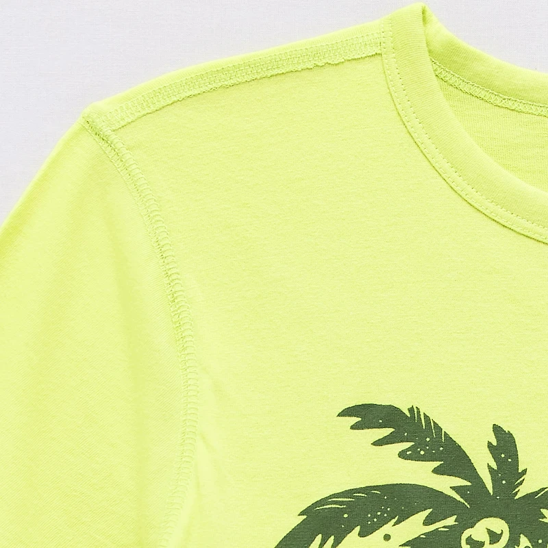Thereabouts Little & Big Kid Boys Bodysuit Closure Easy-on + Easy-off Adaptive Crew Neck Short Sleeve