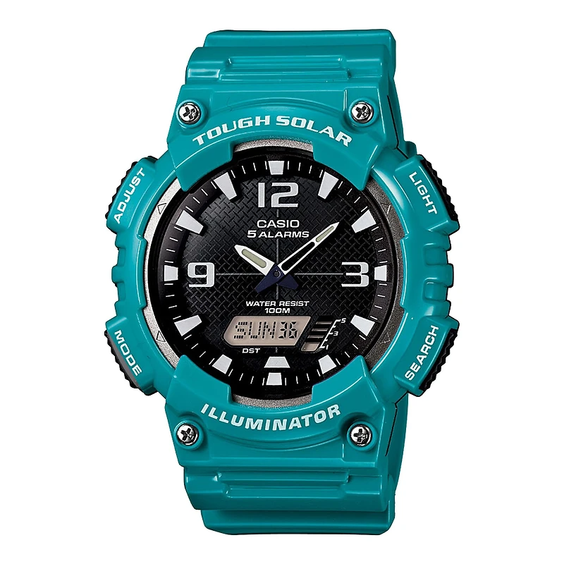 Casio Mens Green Strap Watch Aq-S810wc-3a