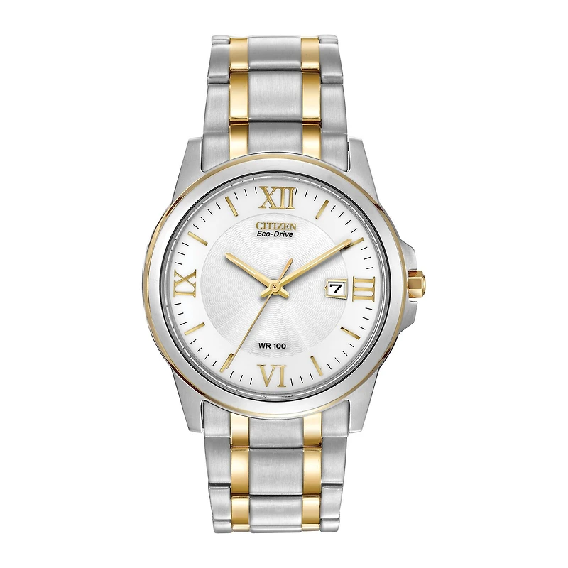Citizen® Eco-Drive® Mens Two-Tone Bracelet Watch BM7264-51A