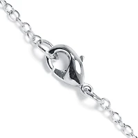 Womens Enhanced Blue Turquoise Sterling Silver Cross 18 Inch Pendant Necklace