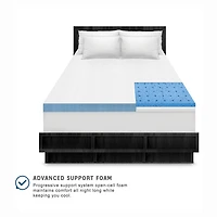 SensorPEDIC® Supreme Cool Gel Cooling 4" Memory Foam Topper