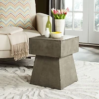 Safavieh Zen Patio Collection Concrete Side Table