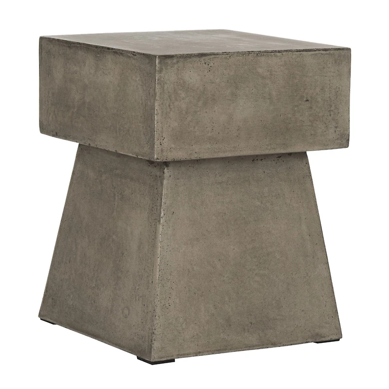 Safavieh Zen Patio Collection Concrete Side Table