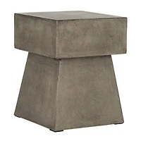 Safavieh Zen Patio Collection Concrete Side Table