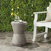 Safavieh Torre Patio Collection Concrete Side Table