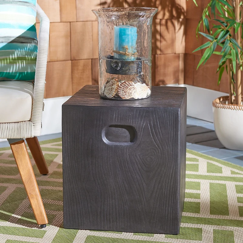 Safavieh Cube Collection Concrete Side Table
