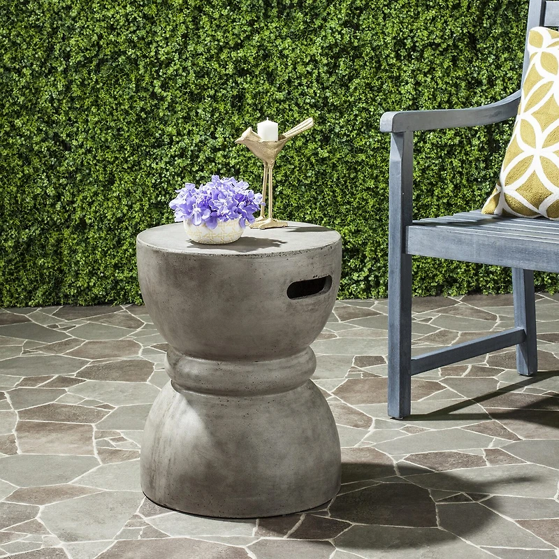 Safavieh Haruki Patio Collection Concrete Side Table