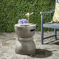 Safavieh Haruki Patio Collection Concrete Side Table