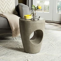 Safavieh Aishi Patio Collection Concrete Side Table