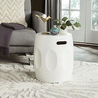 Safavieh Zuri Patio Collection Weather Resistant Concrete Side Table