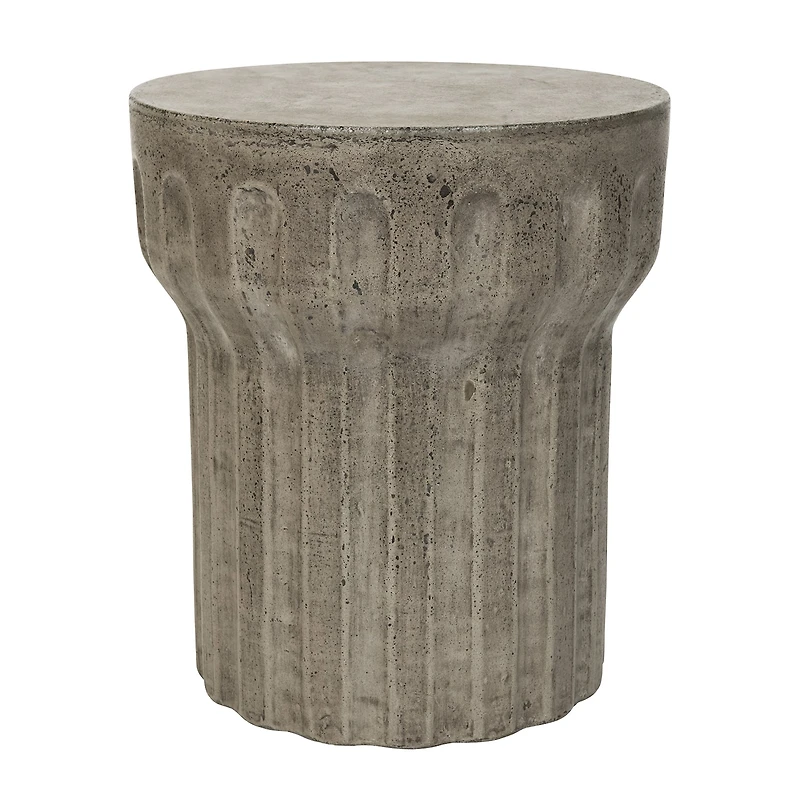 Safavieh Vesta Patio Collection Weather Resistant Concrete Side Table