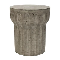 Safavieh Vesta Patio Collection Weather Resistant Concrete Side Table