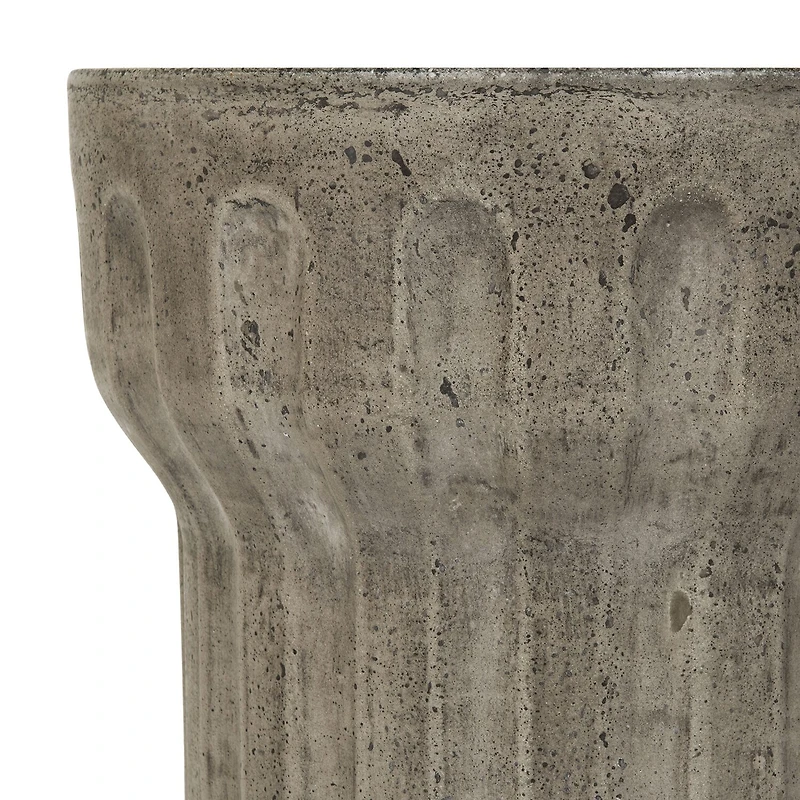 Safavieh Vesta Patio Collection Weather Resistant Concrete Side Table