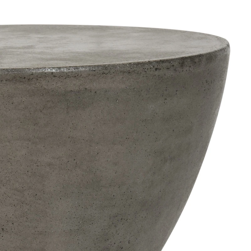 Safavieh Athena Patio Collection Weather Resistant Concrete Side Table