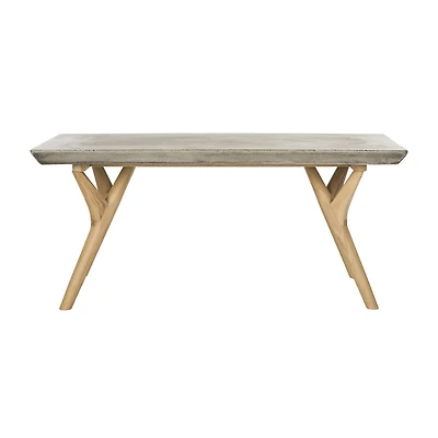 Safavieh Pacey Patio Collection Weather Resistant Concrete Coffee Table