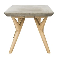 Safavieh Pacey Patio Collection Weather Resistant Concrete Coffee Table