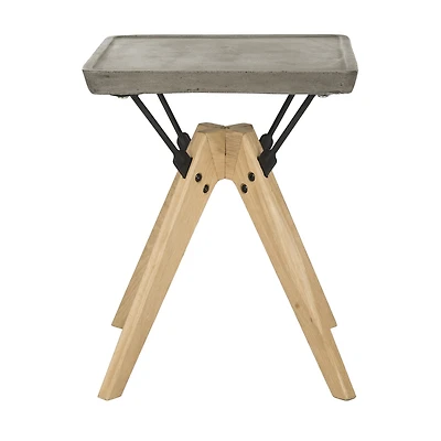 Safavieh Marcio Patio Collection Weather Resistant Concrete Side Table