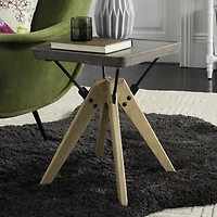 Safavieh Marcio Patio Collection Weather Resistant Concrete Side Table