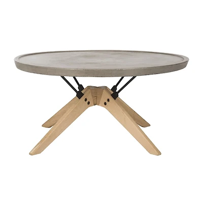 Safavieh Bryson Patio Collection Weather Resistant Concrete Coffee Table