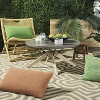 Safavieh Bryson Patio Collection Weather Resistant Concrete Coffee Table