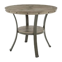 Firview Counter Height Round Wood-Top Dining Table