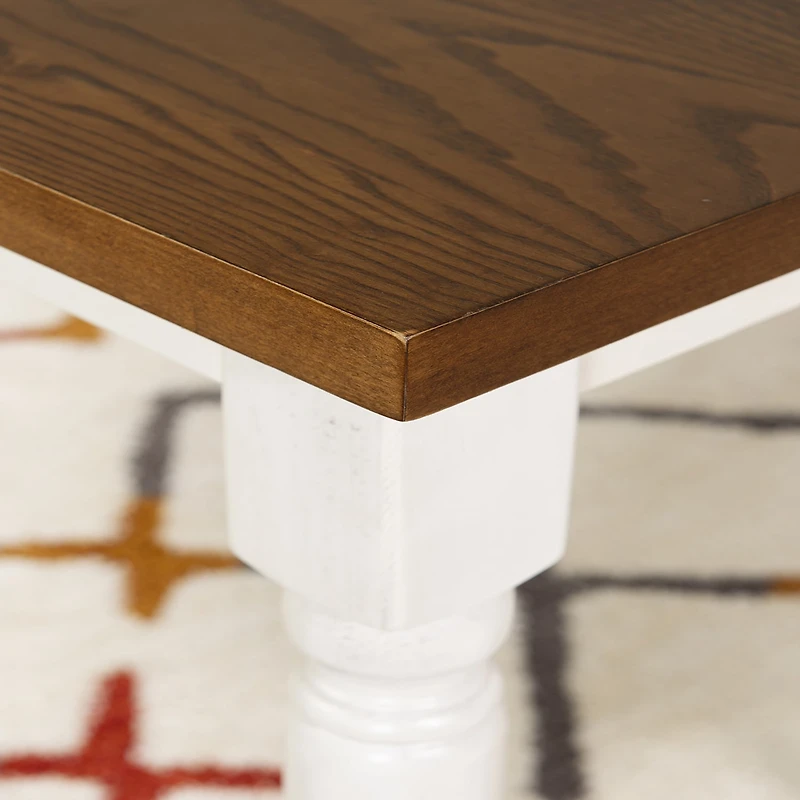 Theona Rectangular Wood-Top Dining Table