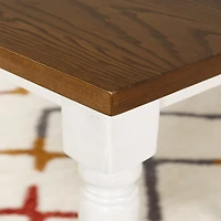 Theona Rectangular Wood-Top Dining Table