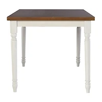 Theona Rectangular Wood-Top Dining Table