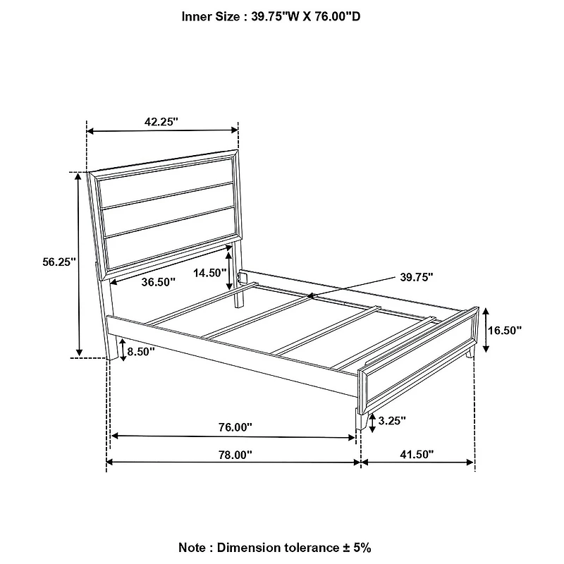 Watson Rectangle Bed