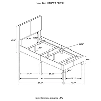 Dorian Rectangular Bed
