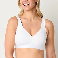 Ambrielle Cotton Unlined Wirefree Lace Bra