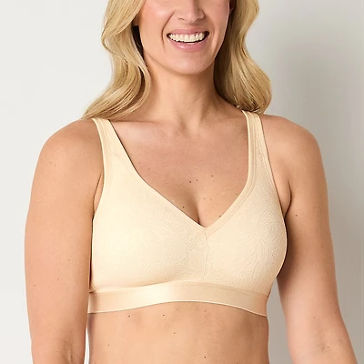 Ambrielle Cotton Unlined Wirefree Lace Bra